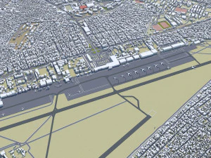 Luanda city Angola 45km 3D Model