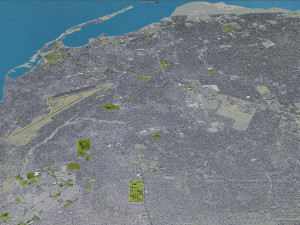 Luanda city Angola 45km 3D 模型