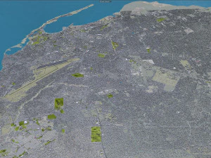 Luanda city Angola 45km 3D Model