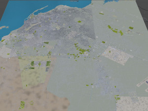 Luanda city Angola 45km 3D 模型