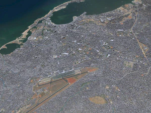 Luanda city Angola 45km 3D Model