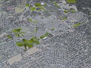 Luanda city Angola 45km 3D 模型