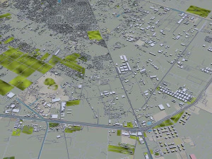 Luanda city Angola 45km 3D Model