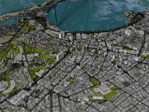 Luanda city Angola 45km 3D Model