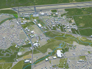 Lubango city Angola 30km 3D Model