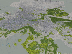 Lubango city Angola 30km 3D मॉडल