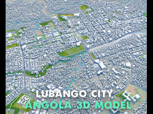 Lubango city Angola 30km 3D मॉडल