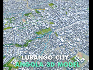 Lubango city Angola 30km 3D Model