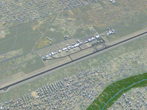 Lubumbashi city Congo 30km 3D Model