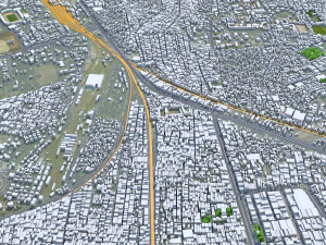 Ludhiana city Punjab India 35km 3D मॉडल