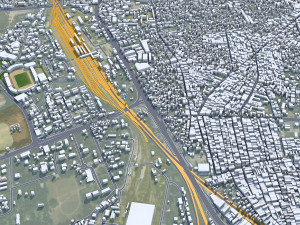 Ludhiana city Punjab India 35km 3D मॉडल