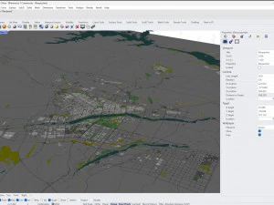 Luoyang Henan city China 100km 3D Model