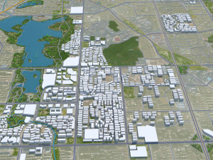 Ma anshan city Anhui China 35km 3D 模型