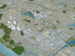 Ma anshan city Anhui China 35km 3D 模型