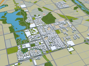 Ma anshan city Anhui China 35km 3D 模型