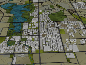 Ma anshan city Anhui China 35km 3D 模型
