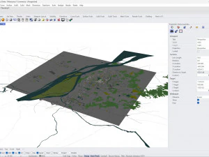 Ma anshan city Anhui China 35km 3D Model