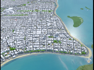 Maceio State of Alagoas Brazil 25km 3D Model