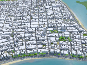 Maceio State of Alagoas Brazil 25km 3D Model