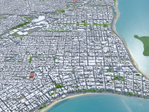 Maceio State of Alagoas Brazil 25km 3D Model