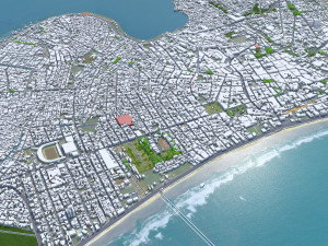 Maceio State of Alagoas Brazil 25km 3D Model