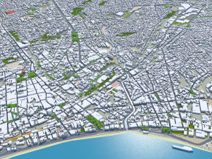 Maceio State of Alagoas Brazil 25km 3D Model