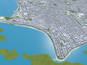 Maceio State of Alagoas Brazil 25km 3D Model