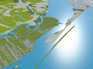 Maceio State of Alagoas Brazil 25km 3D Model