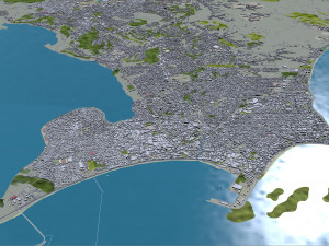 Maceio State of Alagoas Brazil 25km 3D Model