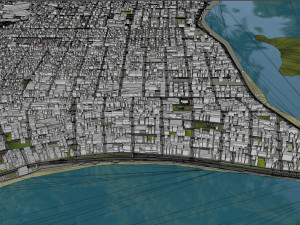 Maceio State of Alagoas Brazil 25km 3D Model