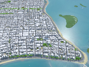 Maceio State of Alagoas Brazil 25km 3D Model