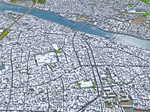 Madurai city Tamil Nadu India 25km Modelo 3D