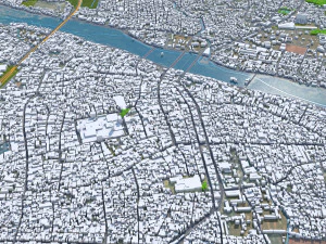 Madurai city Tamil Nadu India 25km 3D Model