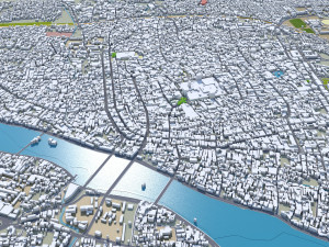 Madurai city Tamil Nadu India 25km Modelo 3D