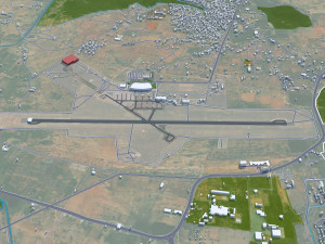Madurai city Tamil Nadu India 25km Modelo 3D