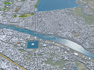 Madurai city Tamil Nadu India 25km Modelo 3D