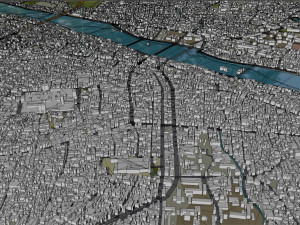 Madurai city Tamil Nadu India 25km Modelo 3D