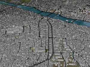 Madurai city Tamil Nadu India 25km 3D Model