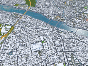 Madurai city Tamil Nadu India 25km Modelo 3D