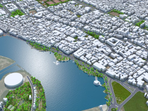 Makassar City South Sulawesi Indonesia 35km 3D Model