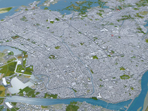Makassar City South Sulawesi Indonesia 35km 3D Model