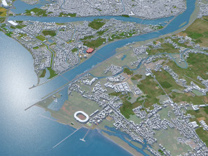 Makassar City South Sulawesi Indonesia 35km 3D Model