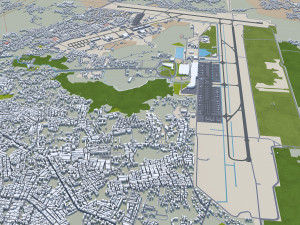 Makassar City South Sulawesi Indonesia 35km 3D Model