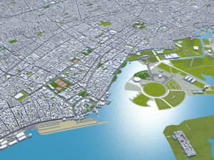 Makassar City South Sulawesi Indonesia 35km 3D Model