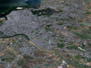 Makassar City South Sulawesi Indonesia 35km 3D Model