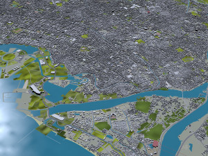Makassar City South Sulawesi Indonesia 35km 3D Model