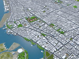 Makassar City South Sulawesi Indonesia 35km 3D Model