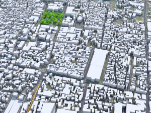 Malang city East Java Indonesia 20km 3D Model