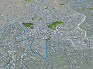 Malappuram city Kerala India 20km 3D Model