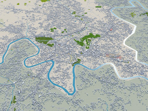 Malappuram city Kerala India 20km 3D Model